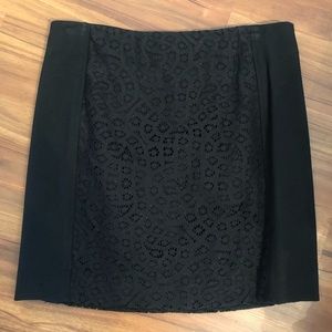 Black lace loft pencil skirt